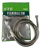 Manguera Flexible Ducha 2 Metros Acero Inoxidable Plateado Brillante - Miniatura 1