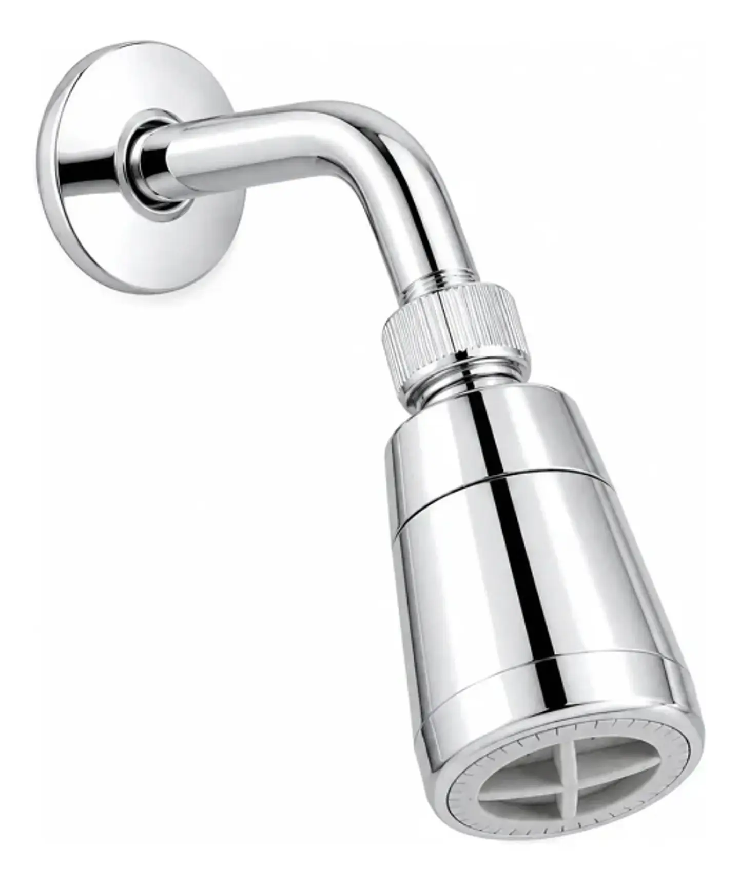 Brazo Ducha Cromada ABS Al Muro Con Difusor Cromado 2