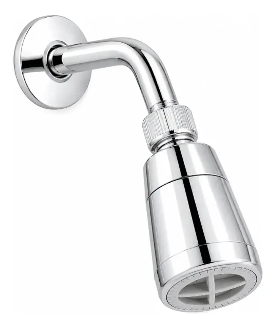 Brazo Ducha Cromada ABS Al Muro Con Difusor Cromado 2