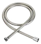Manguera Flexible Ducha 2 m Acero Inoxidable Plateado Con Soporte - Miniatura 2
