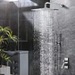 Cabezal Ducha Lluvia Regadera Cuadrado De Acero Inoxidable - Miniatura 3