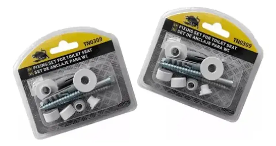 2 Set Perno Anclaje Para WC Fijacion Inodoro Pernos Tarugos 3