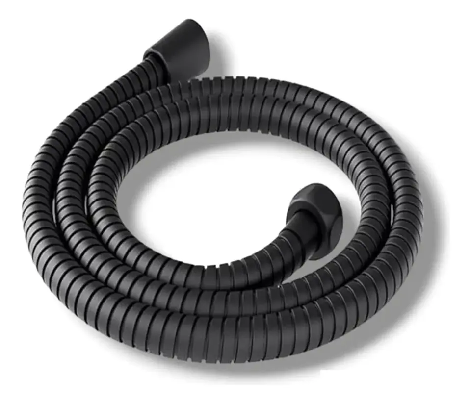 Manguera Flexible Negro Repuesto Ducha Extensible 2 Mtrs 5
