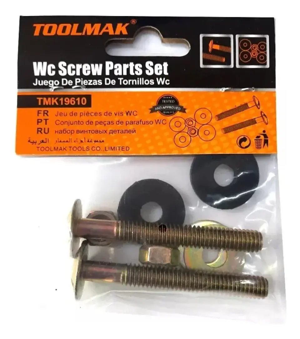 Kit Pernos De Fijacion Estanque Taza WC 3