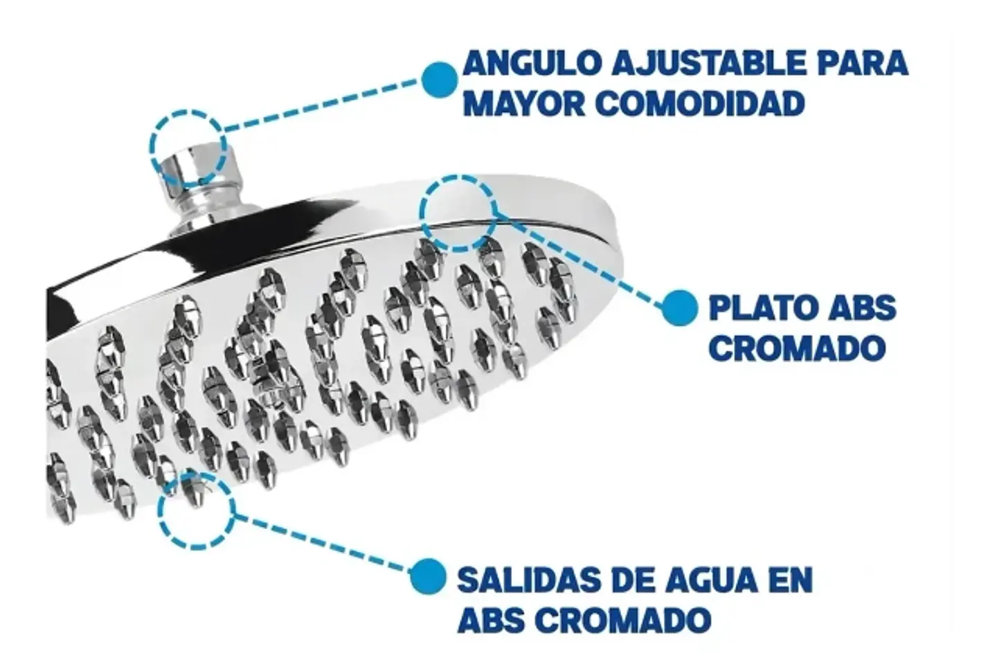 Plato De Ducha Redondo ABS 8 Línea Ducha Taumm 6