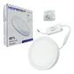Foco Led Panel 12w Sobrepuesto Megabright Luz Fria Estructura Blanco - Miniatura 1