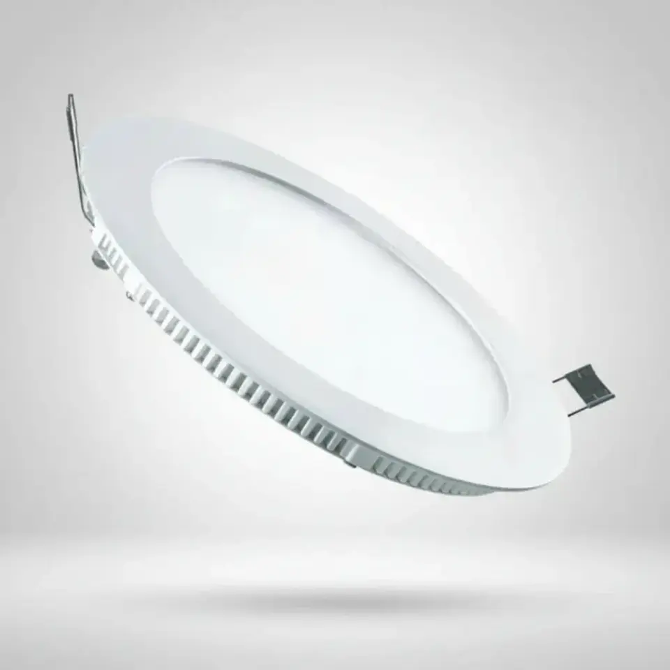 Foco Led Panel 18w Embutido Redondo Luz Fríacálidaneutra Estructura Neutra 1