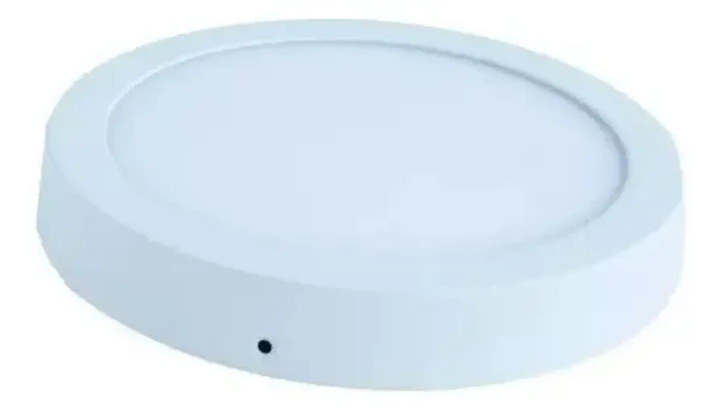 Foco Led Panel 12w Sobrepuesto Megabright Luz Fria Estructura Blanco 5