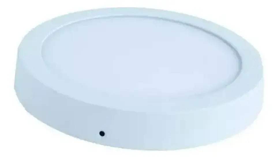 Foco Led Panel 12w Sobrepuesto Megabright Luz Fria Estructura Blanco 5