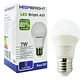 Ampolleta LED 7W E27 Luz Blanca Fría 6400K Megabright A55 10000h - Miniatura 1