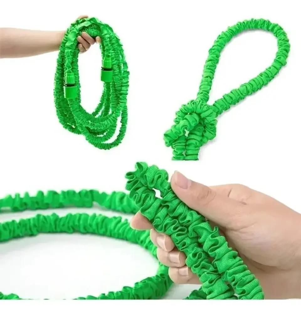 Manguera Retráctil Expandible 30 Metros Color Verde 3