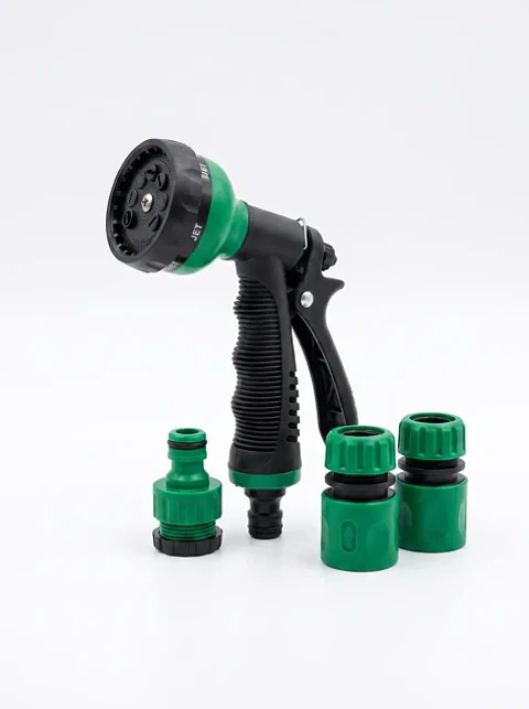 Pistola Riego 8 Posiciones Con 3 Conectores