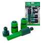 Set Riego Pistola Pitón 5pcs Acoples Rápidos Para Manguera - Miniatura 3