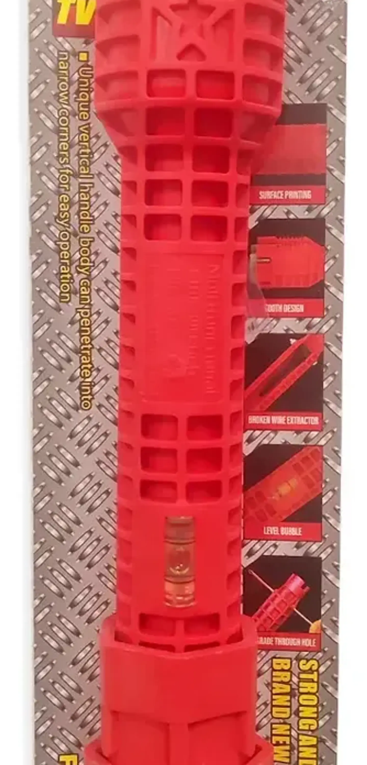 Llave Multifuncional para Gásfiter 8 en 1 Apriete de Tubos Roja 2
