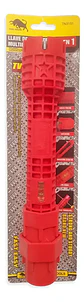 Llave Multifuncional para Gásfiter 8 en 1 Apriete de Tubos Roja - Miniatura 2