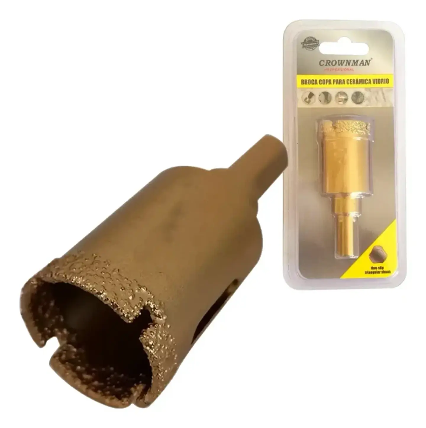 Broca Copa Sierra Diamantada para Vidrio Cerámica y Mármol 20 mm 3