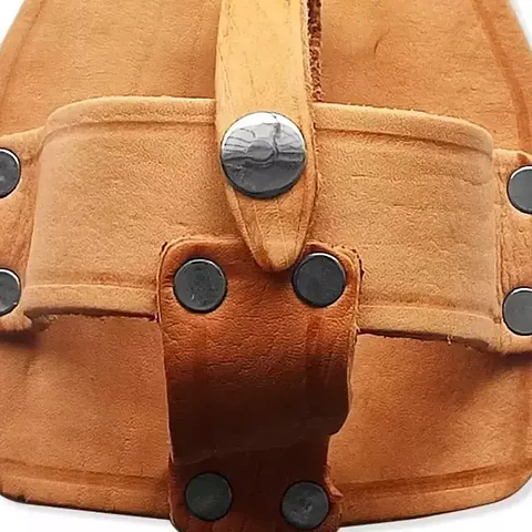 Porta Huincha de Medir de Cuero 12 x 9 x 6 cm Coleto