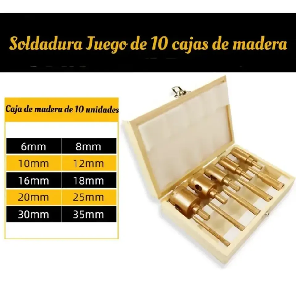 Set Brocas Copa Sierra Diamantadas para Cerámica Mármol y Vidrio 2