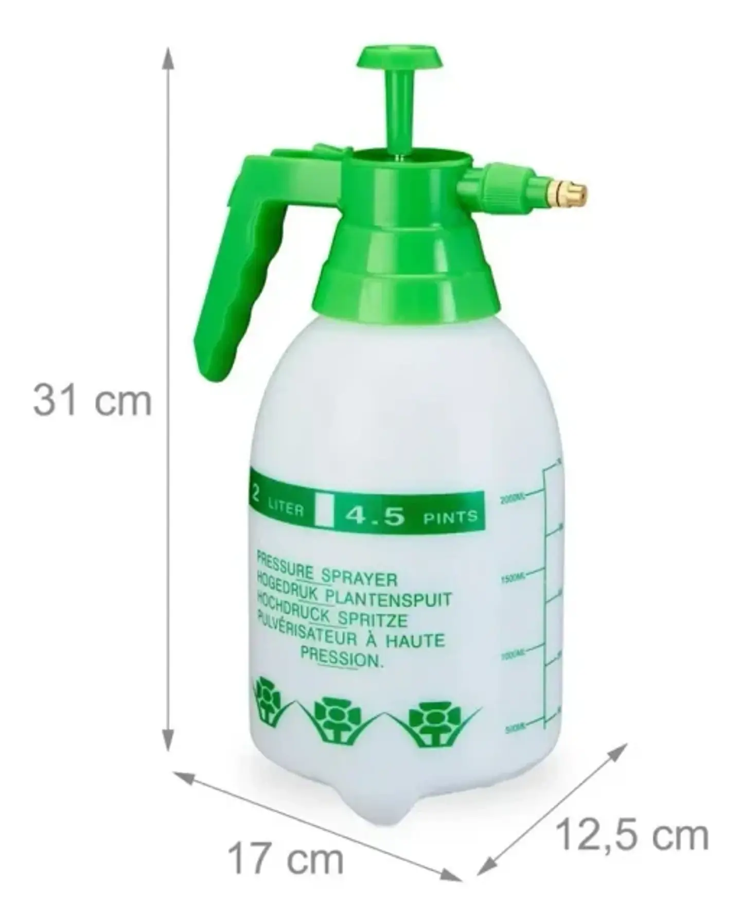 Pulverizador Manual a Presión 2 Litros 2
