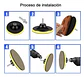 Disco Pulidor Velcro 115 mm con 5 Lijas para Taladro y Esmeril - Miniatura 4