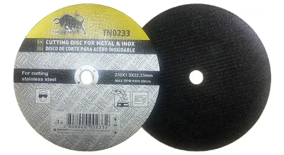 Pack 10 Discos de Corte Fino 230 x 1,9 mm Toro Negro para Metal e Inox 1