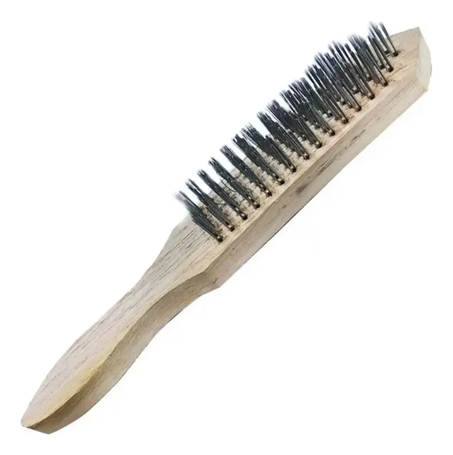 Cepillo Escobilla Mango de Madera 6x16 Cerda de Alambre de Acero 3