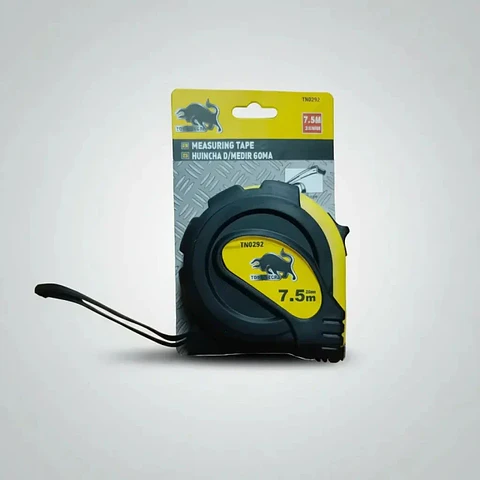 Huincha Medir Flexómetro Toro Negro 7.5mt x 25mm Gancho Magnético