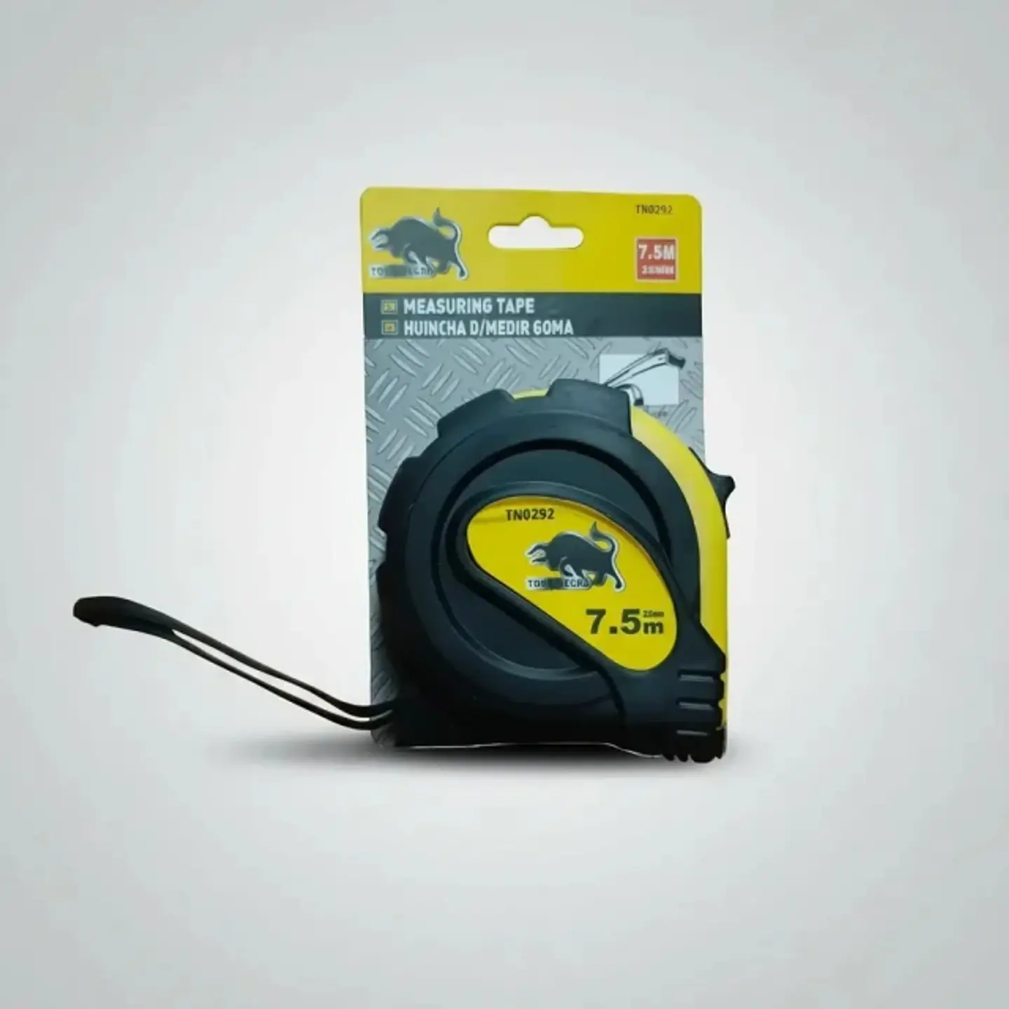 Huincha Medir Flexómetro Toro Negro 7.5mt x 25mm Gancho Magnético 2