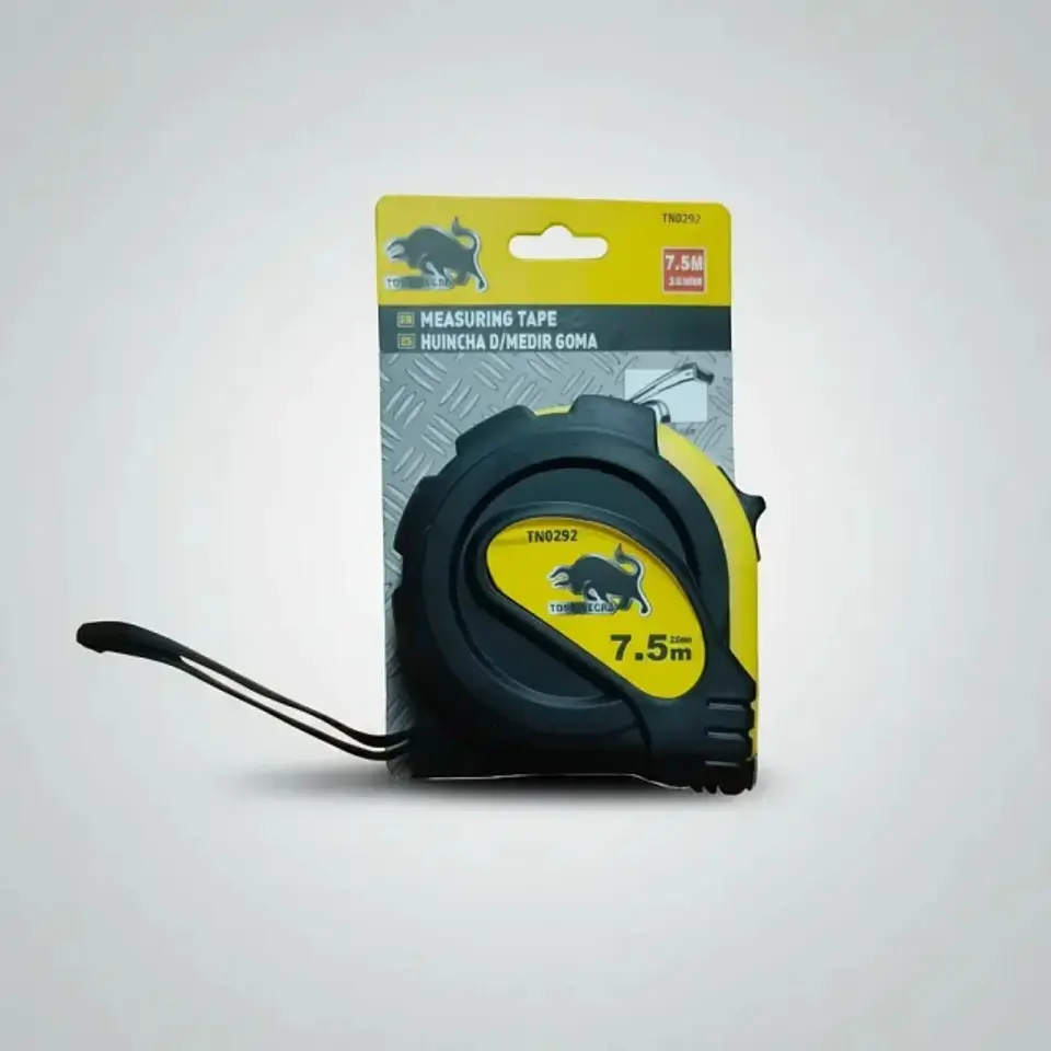 Huincha Medir Flexómetro Toro Negro 7.5mt x 25mm Gancho Magnético 2