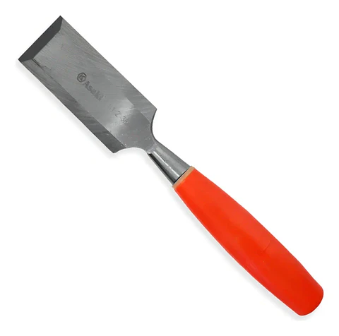 Formón Manual Asaki 1 12 Hoja 3.8 cm Acero Cromo Vanadio Carpintería