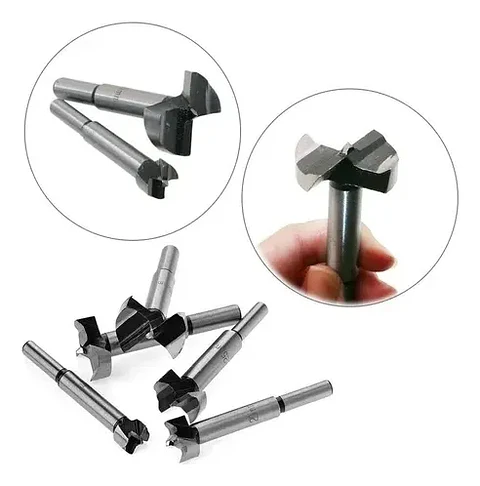 Set 5 Brocas Forstner Madera 15-35mm Con Estuche Madera