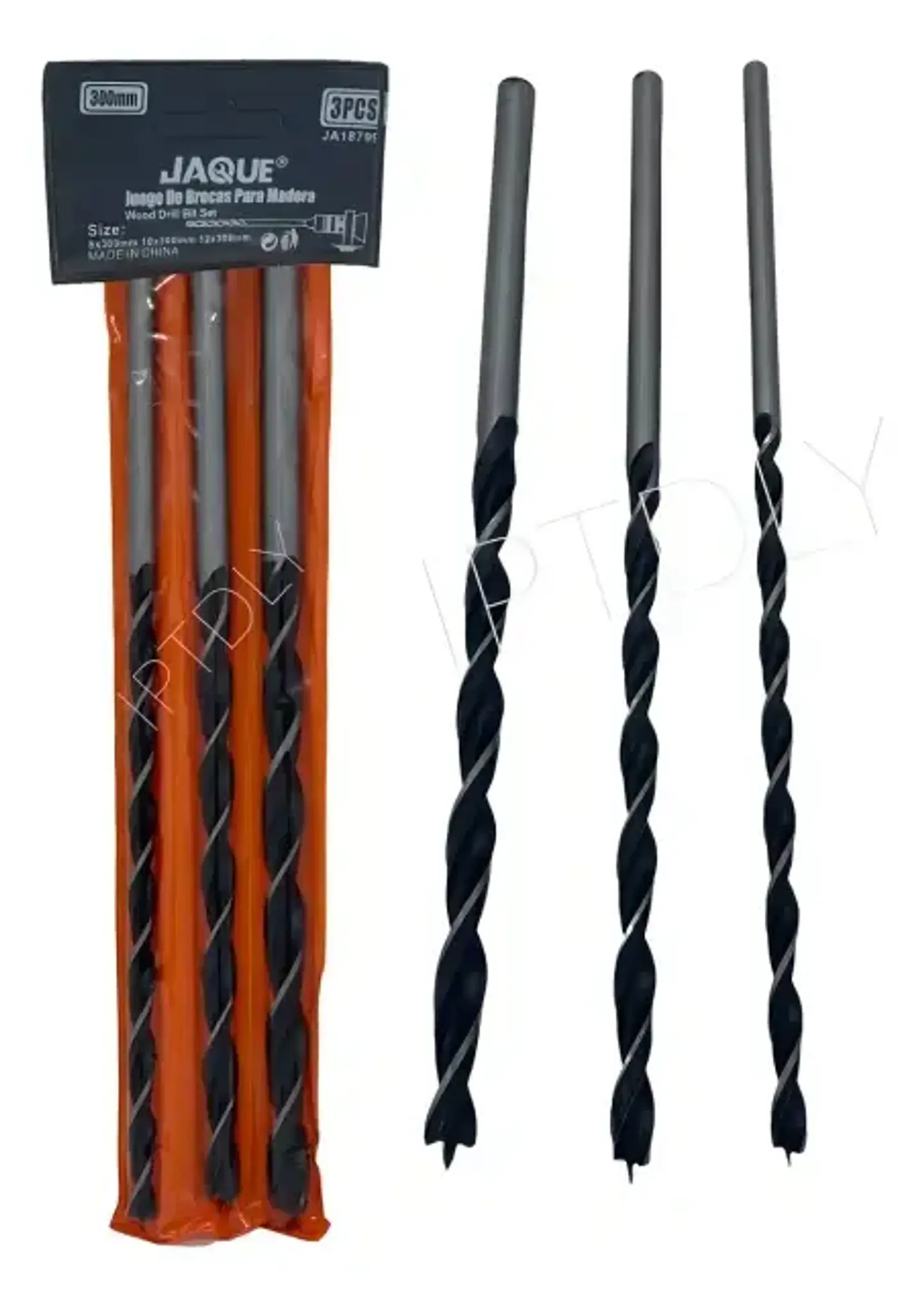 Juego Set De 3 Brocas Largas Para Madera 8 10 Y 12 (300mm) 1