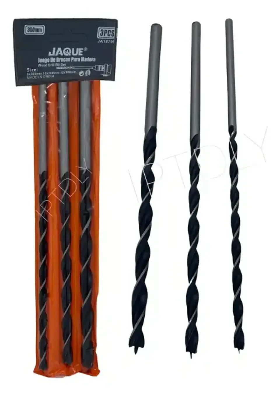 Juego Set De 3 Brocas Largas Para Madera 8 10 Y 12 (300mm) 1