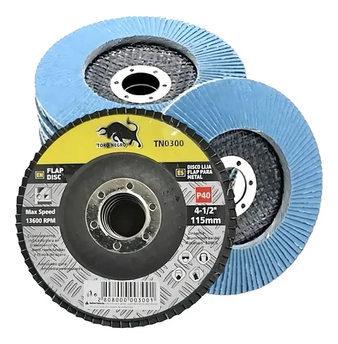 Discos Lija Azul Flap Traslapado 4 12 Pulgadas