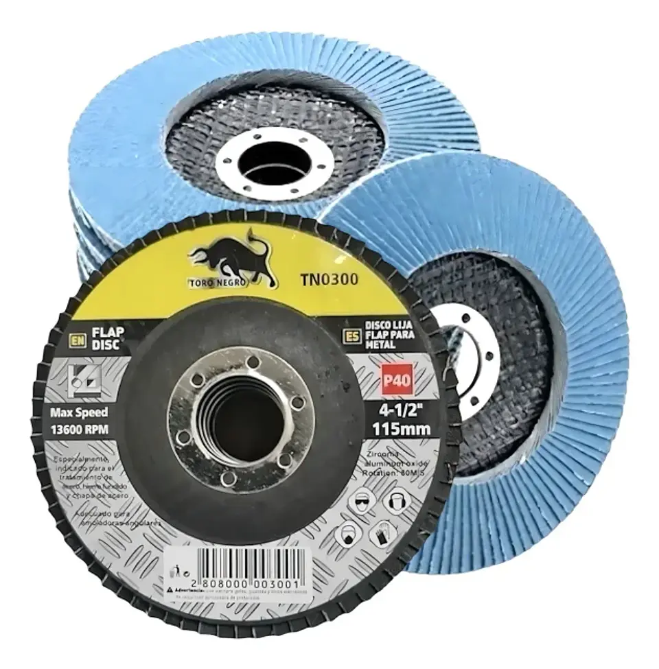 Discos Lija Azul Flap Traslapado 4 12 Pulgadas 1