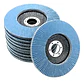 Discos Lija Azul Flap Traslapado 4 12 Pulgadas - Miniatura 2