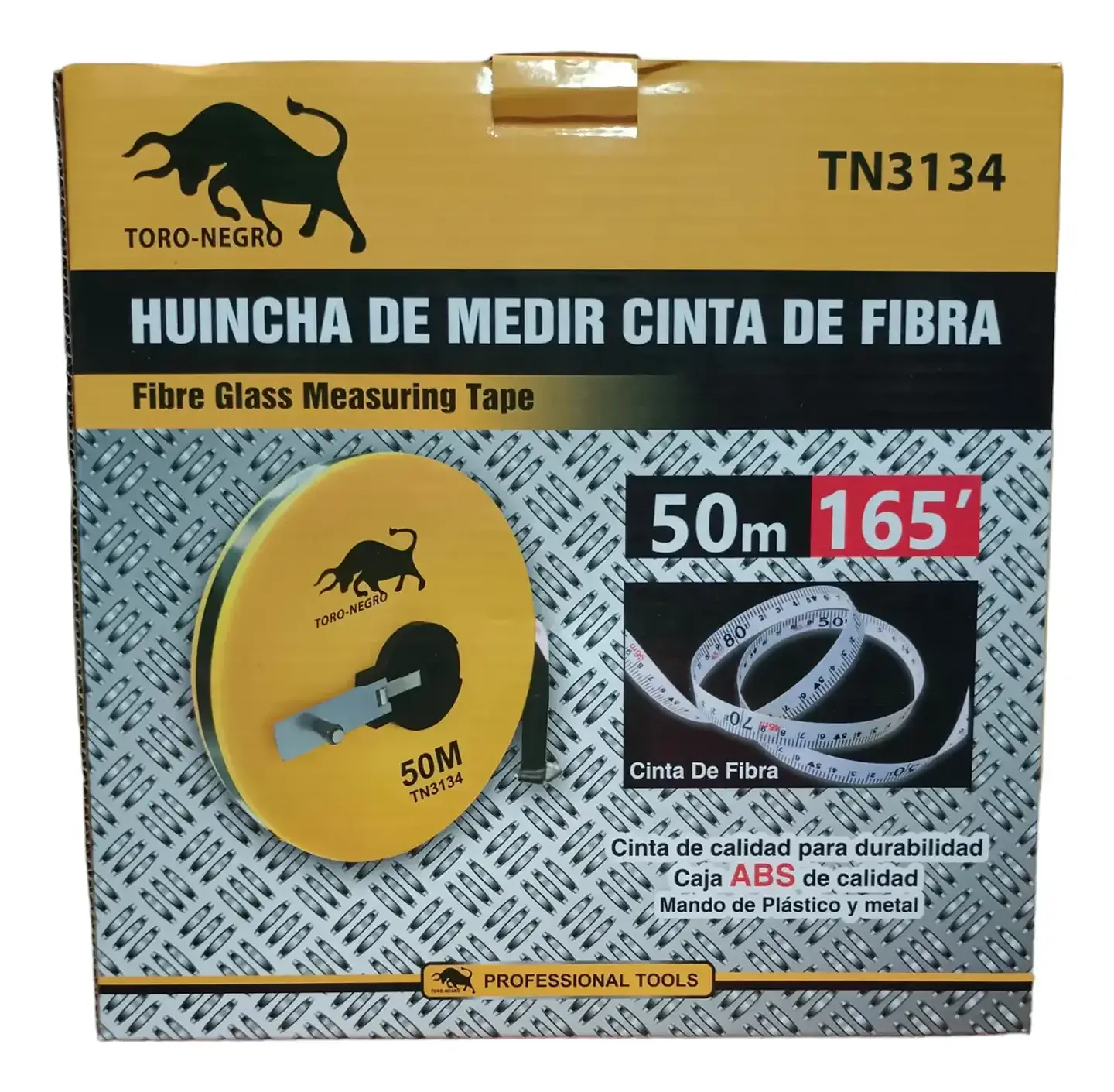 Huincha Para Medir Manual De Fibra De Vidrio 50 Metros 1