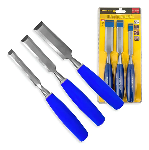 Kit Cinceles Formon 3 Piezas 1/2 - 3/4 Y 1 pulgada Formones Madera