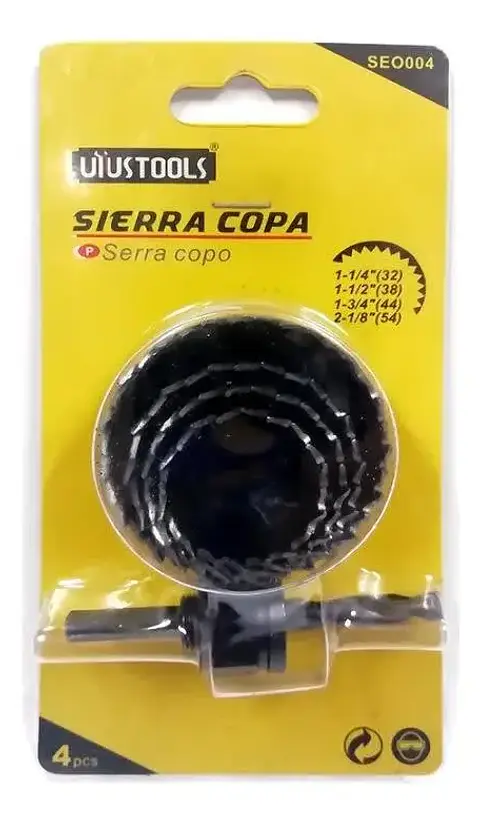 Juego Sierra Copa - Instalar Chapa - 4 Pcs - Uyustools