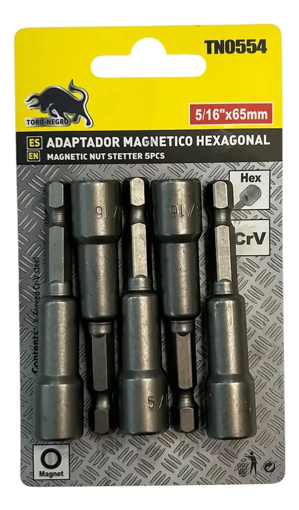 5 Puntas Magneticas Hexagonal 516 Pulgadas X 65mm 1
