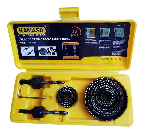Juego Set De Sierra Copas para Madera 15 Piezas