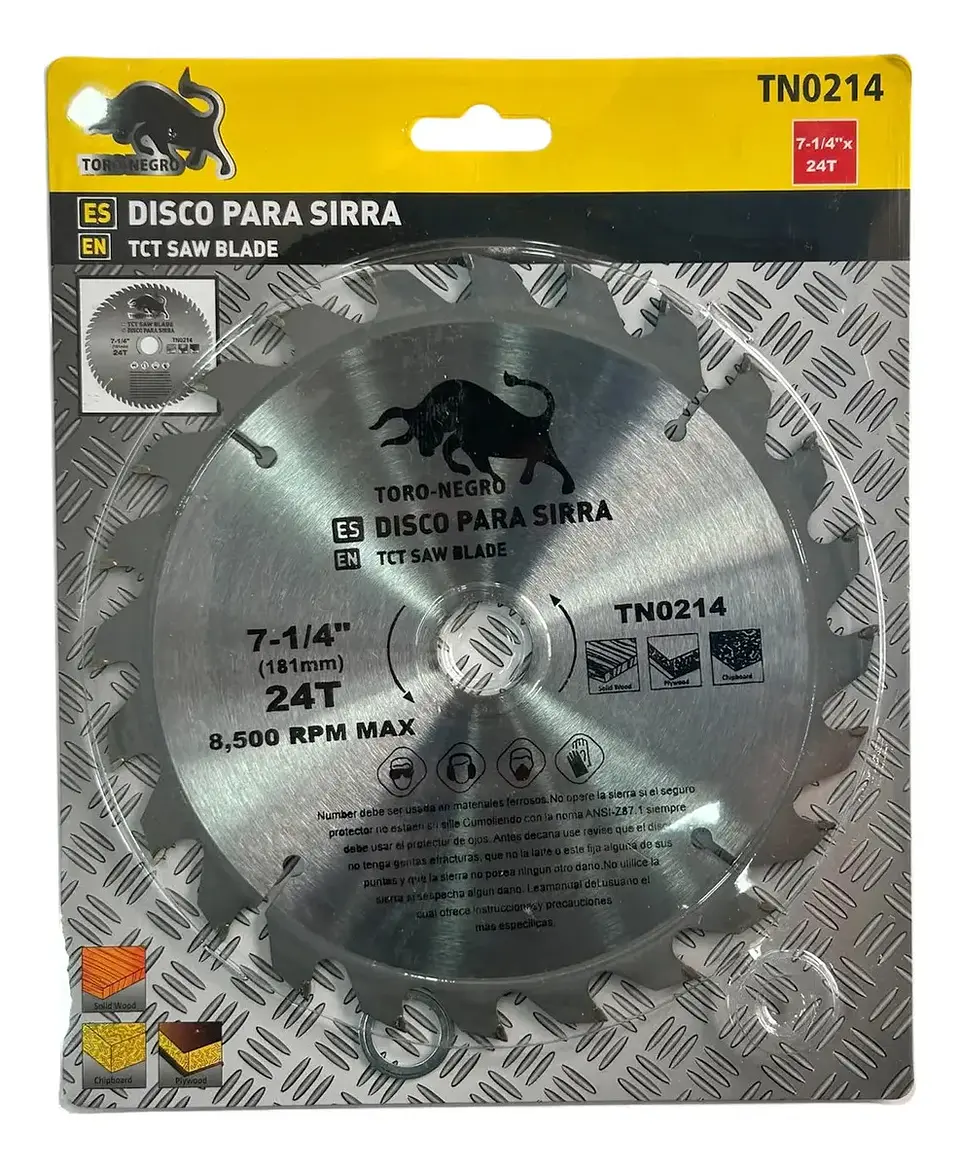 Disco Sierra Circular 7 14 Pulgada 24 Dientes Corte Madera 1
