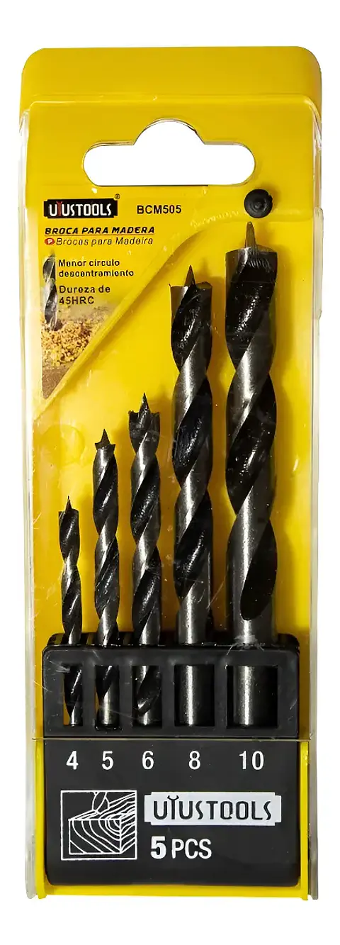 Juego Set De 5 Brocas Para Madera