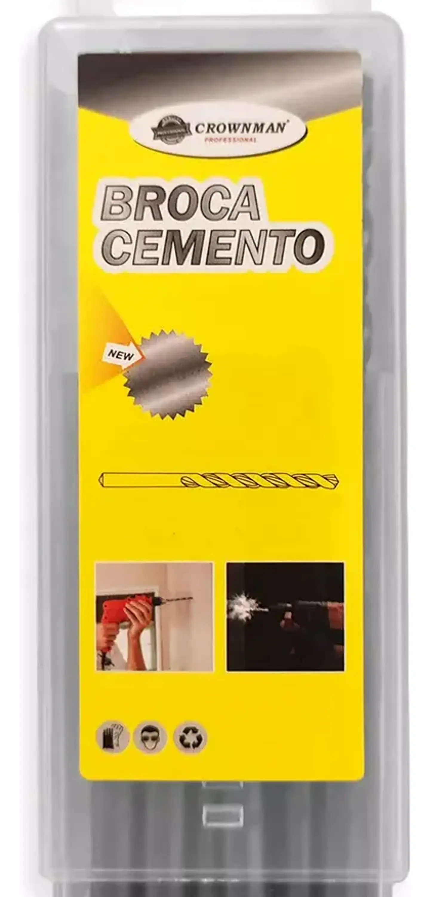 Juego 5 Brocas Cemento Concreto 10mm X 120mm Para Taladro 3