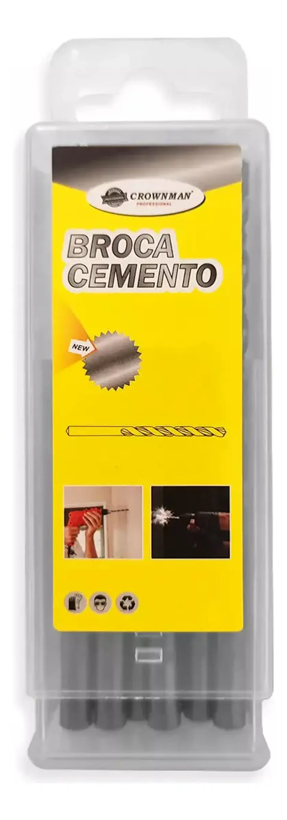 Juego 5 Brocas Cemento Concreto 10mm X 120mm Para Taladro 3
