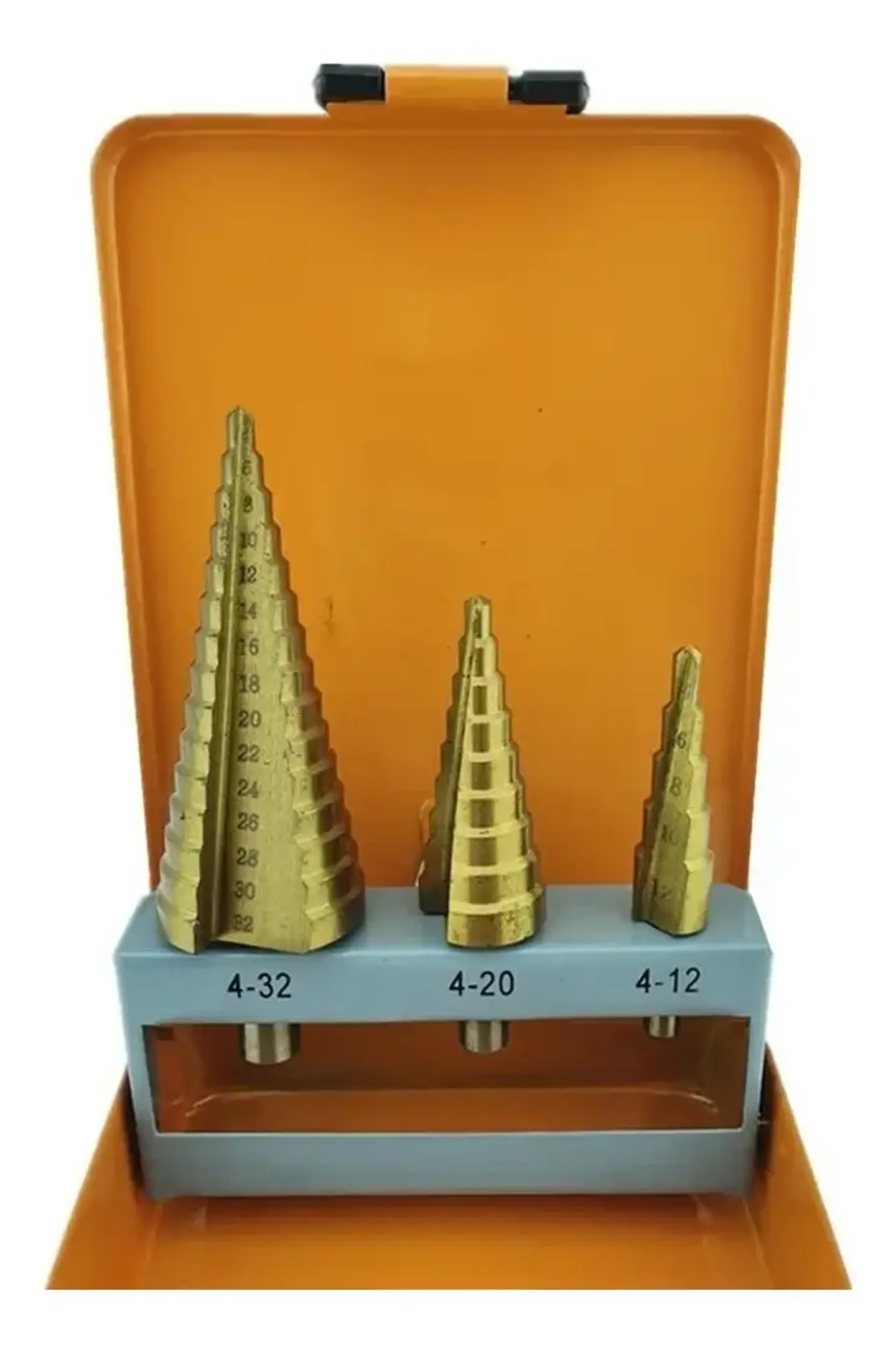 Set 3 Brocas Cónicas Escalonadas 4 a 32 mm para Metal 3