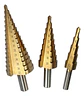 Set 3 Brocas Cónicas Escalonadas 4 a 32 mm para Metal - Miniatura 1