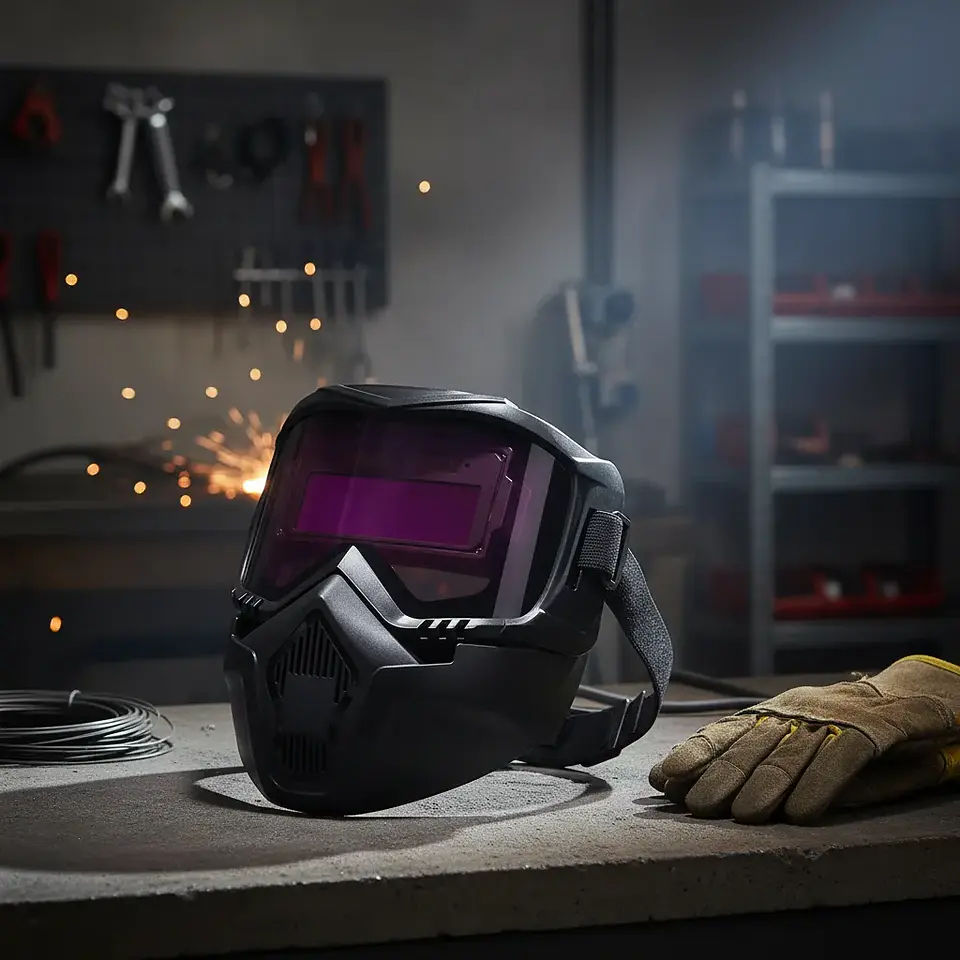 Máscara de Soldadura Automática de Oscurecimiento Rápido 1