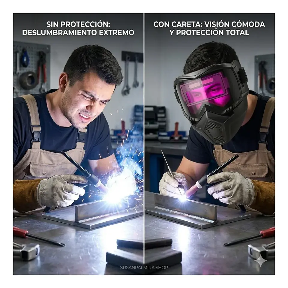 Máscara de Soldadura Automática de Oscurecimiento Rápido 6