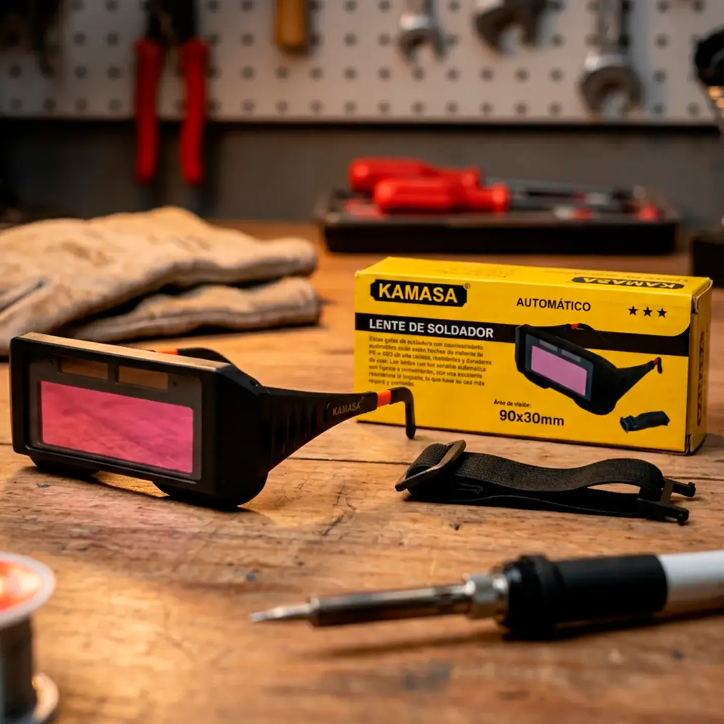 Lentes Fotosensibles para Soldar con Patas Ajustables 1